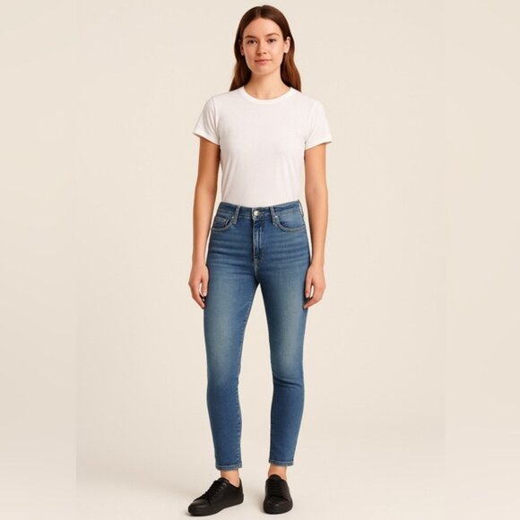 7 For All Mankind b(air) Authentic Skinny Jeans Aubrey Wash Women’s Size 27 - Picture 1 of 10